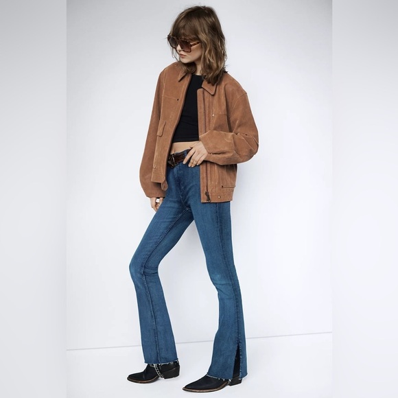 We the Free Level Up Slit Bootcut Jeans in Sunburst Blue - Picture 1 of 13